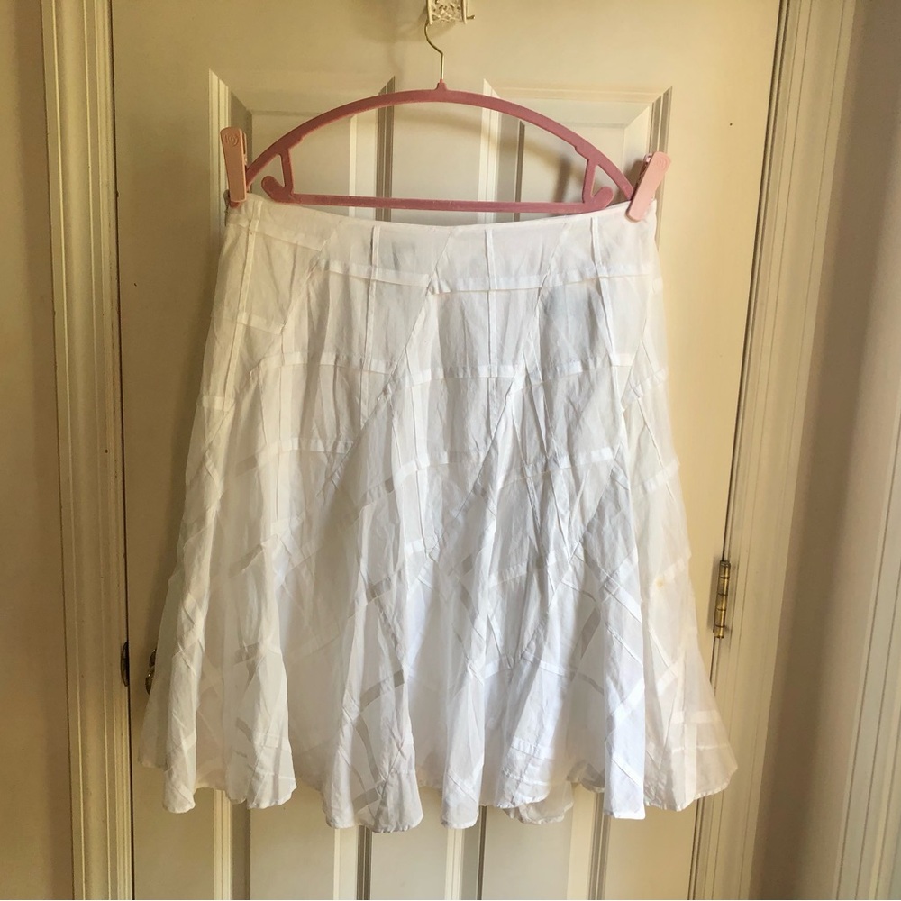 Ralph Lauren Elegant White A-Line Skirt